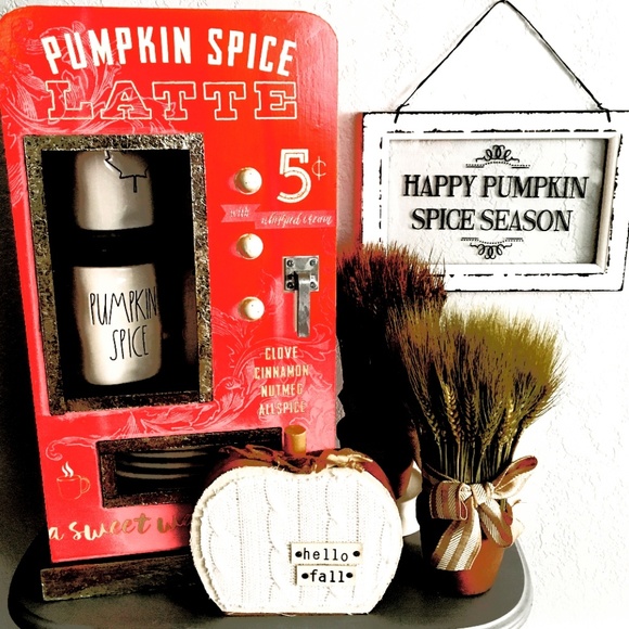 Hello October: A Fall Harvest on the Potting Bench – Home is  NWT HALLOW HOME PUMPKIN SPICE CABINET
